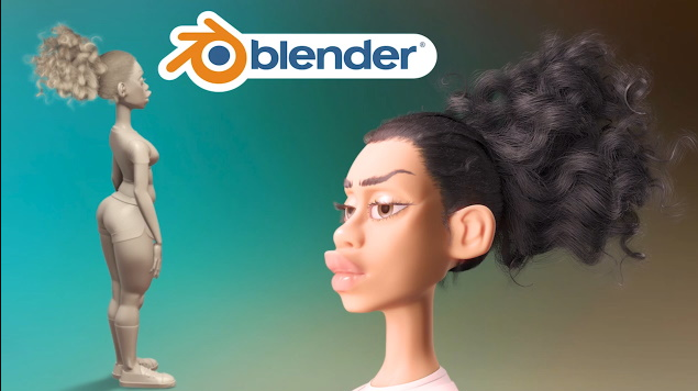 Blender 2.80建模卡通角色模型教程-Majid Kamran Ahmadabad