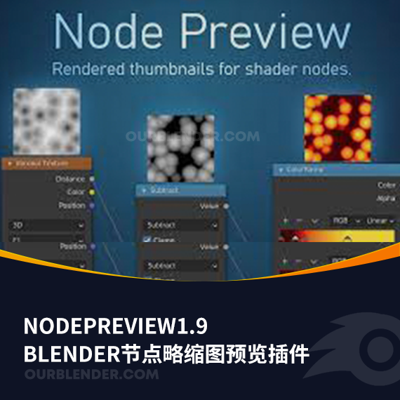 Blender节点略缩图预览插件NodePreview1.9