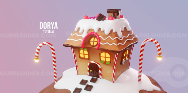 DoryaTutoria的美食——圣诞房子蛋糕