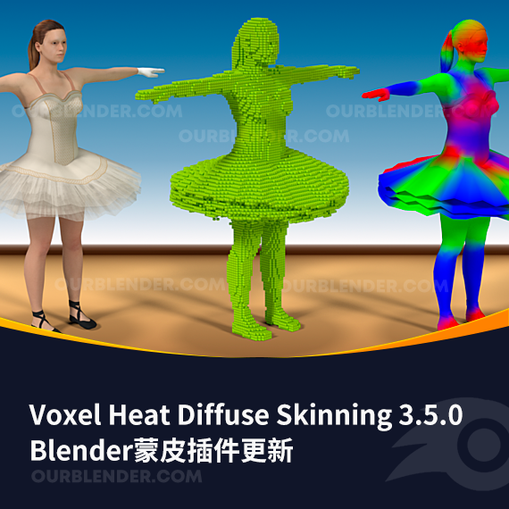 Blender蒙皮插件 Voxel Heat Diffuse Skinning 3.5.0