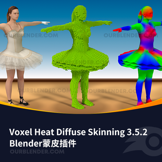 Blender蒙皮插件 Voxel Heat Diffuse Skinning 3.5.2